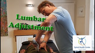 Chiropractic Activator Lumbar and Knee Adjustment [upl. by Salman]