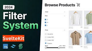 Lets Build A Filtering System with Svelte 5  Sveltekit 2 Tailwind Upstash 2024 [upl. by Alvinia]