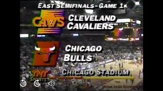 1993 Playoffs Cavaliers  Bulls Round 2 Game 1 [upl. by Atalanta]