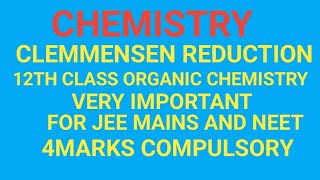 Clemmensen Reduction Reaction part 2 in 12th class Chemistry in Hindi chemistry [upl. by Titus468]