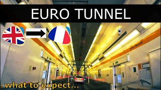 4K Drive Through The Eurotunnel  Calais to Folkestone Car Trian  Le Shuttle [upl. by Leiruh149]