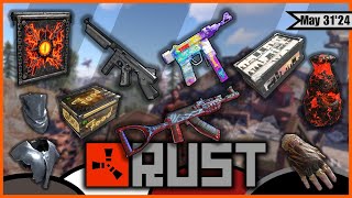 Rust New SkinsNocturnal Beast ARSweet Dreams SMGClan Base BoxWatcher of Doom DoorGold Chains [upl. by Ecinev]