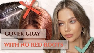 The Secret To Gray Coverage With NO Brassy Red Roots [upl. by Eemak]