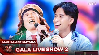 Marisa Aprilliyana  Cuek Rizky Febian  Gala Live Show 2  X Factor Indonesia 2024 [upl. by Oinigih]