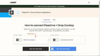 Connecting Pipedrive with Drop Cowboy Ringless Voicemail pipedrive [upl. by Yatnuahs205]