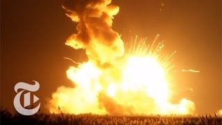 NASA Rocket Explodes on Launch  The New York Times [upl. by Cristi]