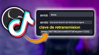 CLAVE de TRANSMISION de Tiktok para OBS ACTUAL [upl. by Adihsar200]