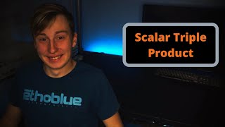 How To Find The Scalar Triple Product  Calculus 3 [upl. by Schiro717]