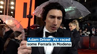 Adam Driver We raced some Ferraris in Modena [upl. by Ssilem]