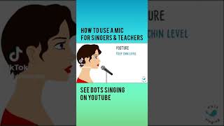 How to sing into a microphone shorts [upl. by Tirreg]