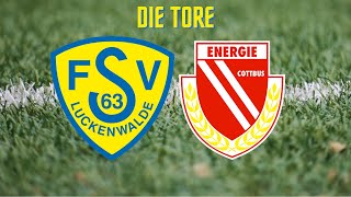 Die Tore  FSV 63 Luckenwalde vs FC Energie Cottbus U19  Testspiel  Wintervorbereitung 2022 [upl. by Maryanna]