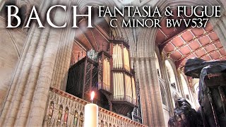 BACH  FANTASIA AND FUGUE IN C MINOR BWV 537  ORGAN OF RIPON CATHEDRAL [upl. by Arrakat]