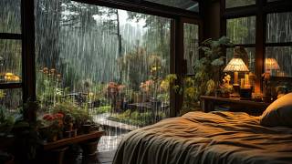 【2M】 SOOTHING RAIN SOUND at the forest make you sleep well  Goodbye insomnia with Rain [upl. by Shandeigh]