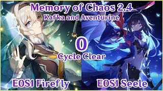 【HSR】NEW MoC 24 Floor 12  E0S1 Firefly x E0S1 Seele 0 Cycle Clear Kafka x Aventurine Showcase [upl. by Oivat241]