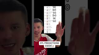 EPL PREDICTIONS GW20📝arsenal footballpredictions premierleague manutd mancity chelseafc epl [upl. by Crompton]