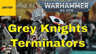 JoyToy Warhammer 40K Grey Knights Terminators 118 scale action figures Look phenomenal but issues [upl. by Inerney582]