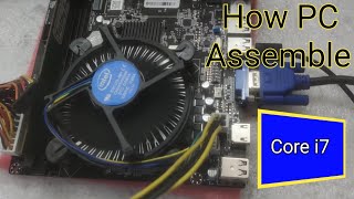 How To Unboxing motherboard amp assemble Pc Core i7 3rd Generation H61 laptopfacts video pc board [upl. by Heger]