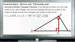 Inscribed Similar Triangles Lesson Basic Geometry Concepts [upl. by Sharp]