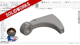 SOLIDWORKSCSWA練習問題SectionIProblem6 [upl. by Lowery]