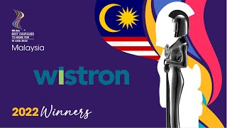 WISTRON TECHNOLOGY MALAYSIA SDN BHD  2022 Malaysia HR ASIA Best Companies to Work for in Asia [upl. by Annavoig535]