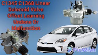 C1345 C1368 Linear Solenoid Valve Offset Learning Undone Or Malfunction [upl. by Pauly]