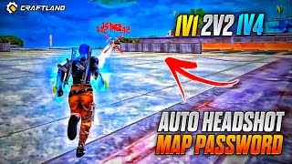 1V11V2 1V4 NO BODY ONLY AUTO HEADSHOT MAP CODE  NEW PASSWORD  AUTO HEADSHOT HACK MAP 🤯 RUSHKEY [upl. by Carmina]