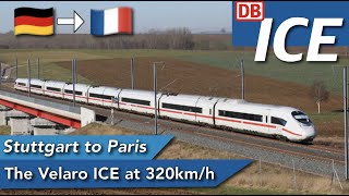 First class on the ICE 3 Velaro D between Germany and France at 320kmh 198mph [upl. by Yatnod]