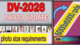 DV lottery photo requirements sizetool free to edit 2026 app ፎቶ ስይዝ ለ DV 2026 in Amharic [upl. by Joshia]