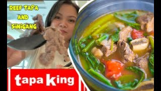 TANTALIZING BEEF TAPA AND TANGY SINIGANG FEAST  TAPA KING MUKBANG  Mukbang Philippines  Food [upl. by Droffats]