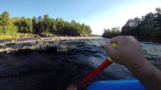 Canyon drop  Minnesota Whitewater Rafting [upl. by Sivlek]