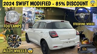 2024 SWIFT FACELIFT MODIFIED  85 OFF  ALLOY WHEELS  STEERING WHEEL  FOG LAMP  NEW SWIFT MODIFY [upl. by Pricilla]