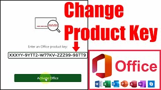 How to Change Product Key in Microsoft office [upl. by Rosalinde157]