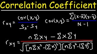 How To Calculate The Correlation Coefficient Using The Covariance Formula  College Statistics [upl. by Otecina]