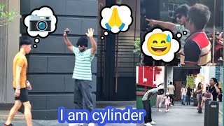 BEST reaction  I am cylinder pranks  funny pranks 2024 [upl. by Arni314]