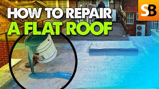 How to Repair a Flat Roof with Liquid Roof [upl. by Genisia]