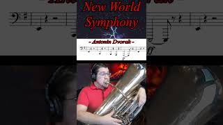 New World Symphony Mvt 4 Pt 1  Antonin Dvorak  Allegro Con Fuoco orchestra tuba brass [upl. by Nac]