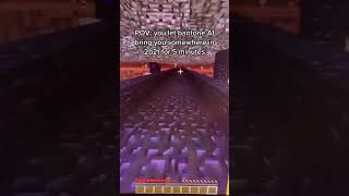 POV You let Baritone AI bring you somewhere in 2b2t for 5 MINUTES  2b2t minecraft shorts [upl. by Eugirne88]