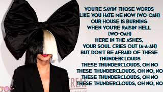 LSD Sia Diplo Labrinth  Thunderclouds with LYRICS [upl. by Mcgee729]