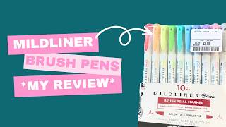 Zebra Mildliner Brush Pens Review [upl. by Etem]