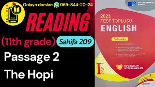 DİM YENİ TEST TOPLUSU 2023 İNGİLİS DİLİ  READING Passage 2  11ci sinif  11th grade  The Hopi [upl. by Einaled197]