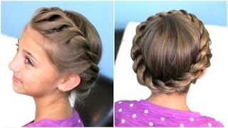 How to create a Crown Twist Braid  Updo Hairstyles [upl. by Rana]