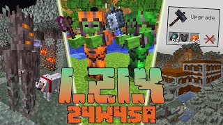 Minecraft 1214 Snapshot 24w45a Co Nowego NOWE A NIE DZIAŁA XD [upl. by Ellek158]