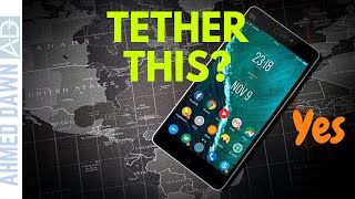 How to Tether Android Smartphone or Tablet  How to Tether Phone and Share Its Internet Hotspot [upl. by Nelo]