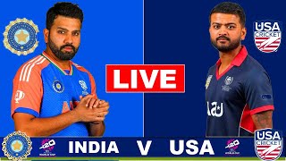 Live IND Vs USA New York  Live Scores amp Commentary  India vs United States  ICC T20 World Cup [upl. by Isej]