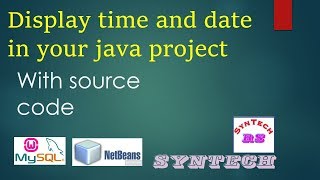 How to show Date and Time java Using netbeans in jframe [upl. by Hadwyn]