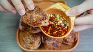 Crispy Prawn and Chive Dumplings  Fried Dumplings with Shrimp [upl. by Armanda]