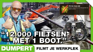 Amsterdamse grachten weer helemaal schoon  Grofvissers bij Dumpert Filmt Je Werkplek [upl. by Nedi]