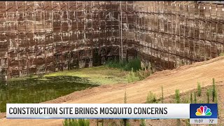 West Hollywood construction site raising concerns of attracting mosquitos [upl. by Keener]