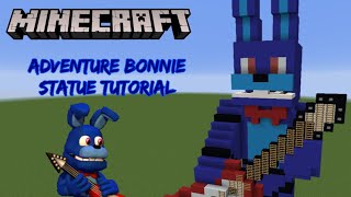 Minecraft Tutorial Adventure Bonnie Statue FNAF World [upl. by Teleya982]