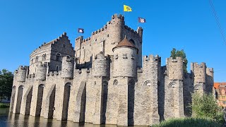 Gravensteen  the 12th century Castle of the Counts in Ghent [upl. by Ahsetra]